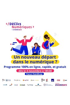 Affiche du programme Déclics Numériques Focus Handicap 2024