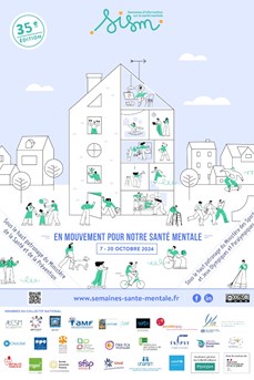 Affiche de l'édition 2024 des Semaines d'information sur la santé mentale