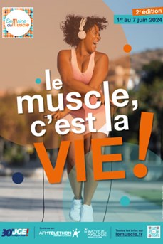 Affiche de la Semaine du Muscle 2024